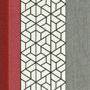 Carnegie Triad Stripe 43 Sunbrella Red Upholstery Fabric