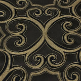 Swavelle Mill Creek Upholstery Fabric Designer Two Hearts Black Toto Fabrics