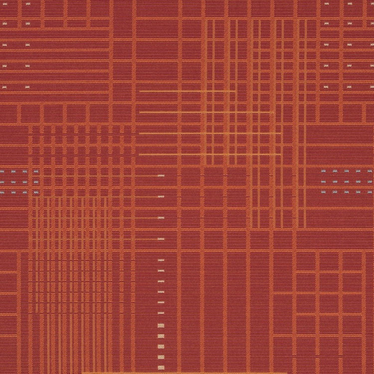 Urban Hearth Modern Geometric Red Upholstery Fabric