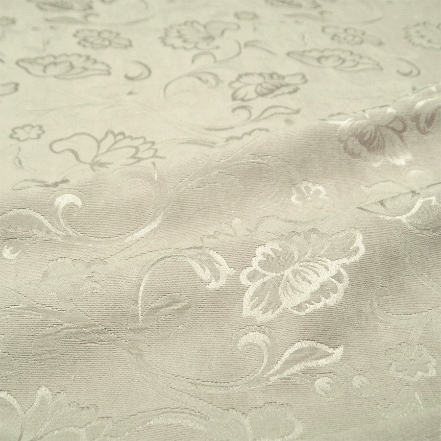 Upholstery Fabric Botanical Chenille Veranda Steel Toto Fabrics