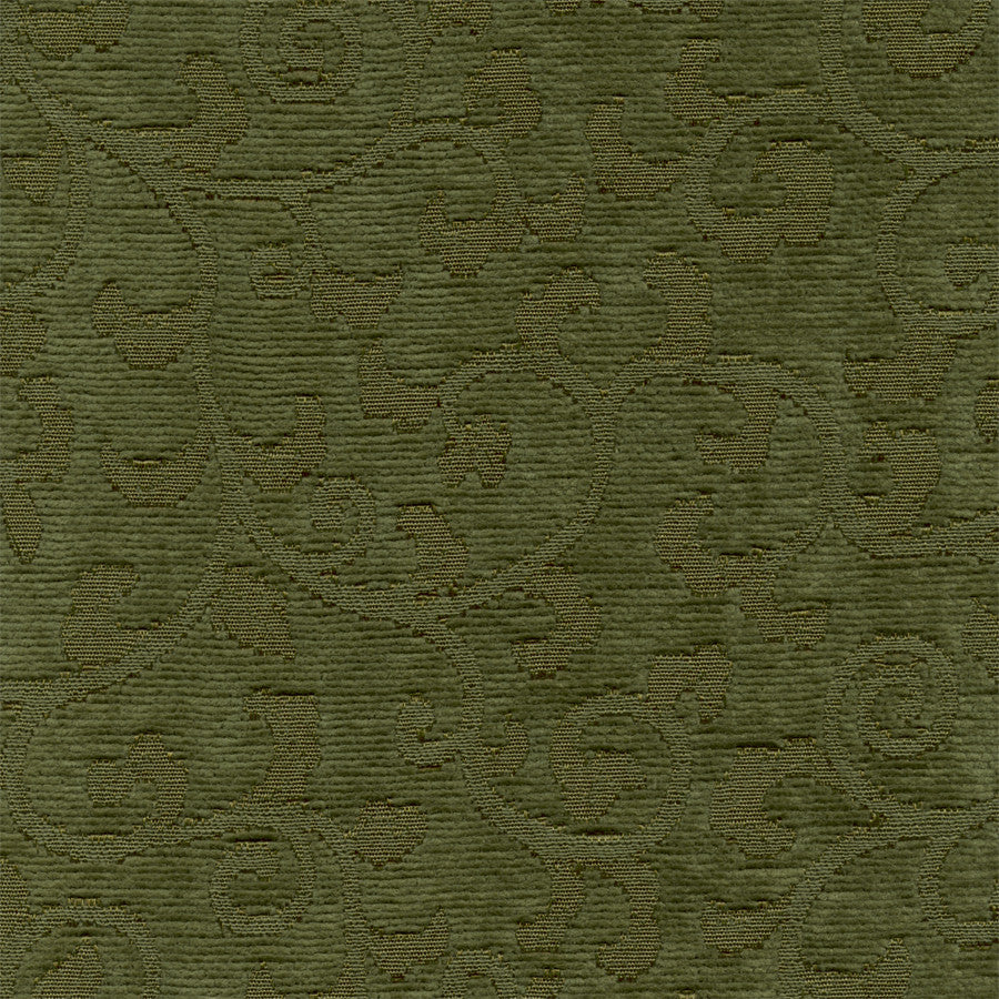 Upholstery Fabric Botanical Chenille Visage Avocado Toto Fabrics
