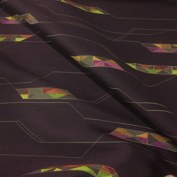 CF Stinson Voltage Electric Geometric Burgundy Upholstery Fabric
