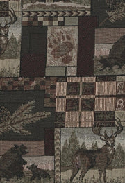 Upholstery Fabric Wilderness Themed Wildlife Scene Toto Fabrics
