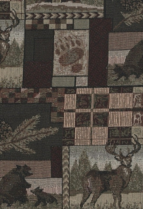 Upholstery Fabric Wilderness Themed Wildlife Scene Toto Fabrics