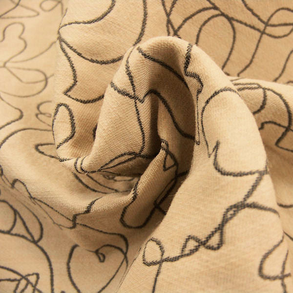 Upholstery Fabric Vermicular Double Cloth Wire Chalk Graphite Toto Fabrics