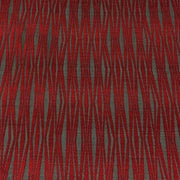 HBF Woodblock Lacquer Red Stripe Red Upholstery Fabric