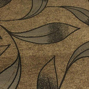 True Textiles Upholstery Fabric Botanical Chenille Wynn Toffee Toto Fabrics