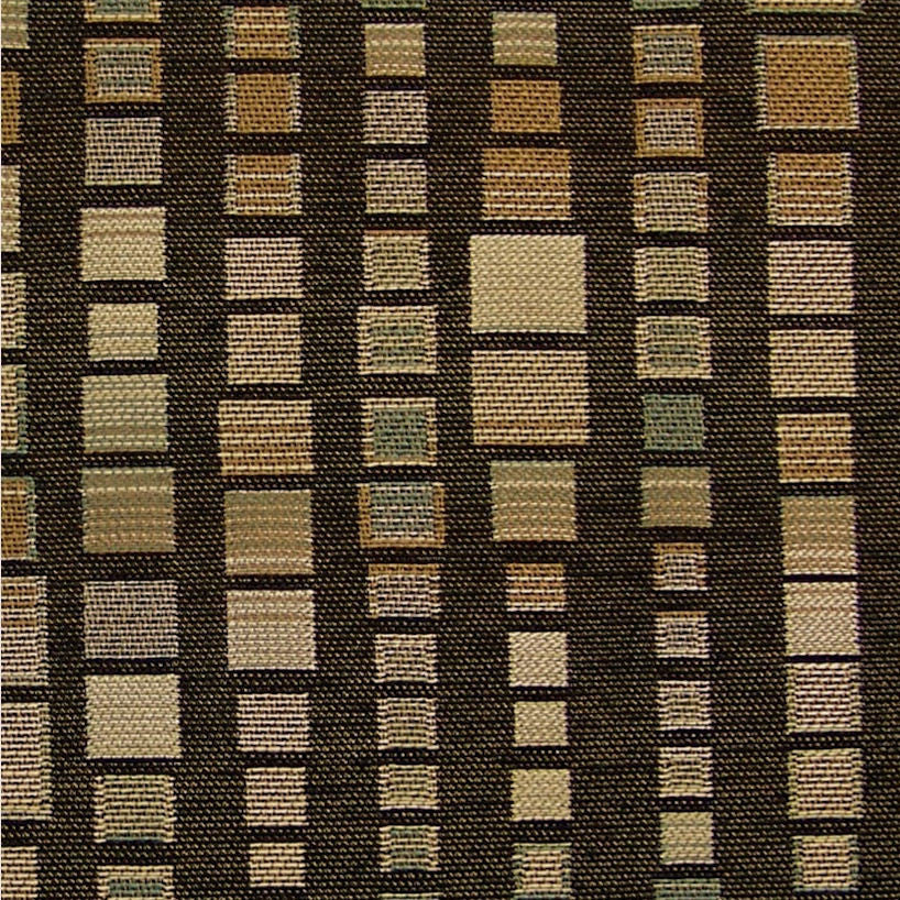 Knoll Textiles Upholstery Fabric Geometric Squares Zari Onyx Toto Fabrics