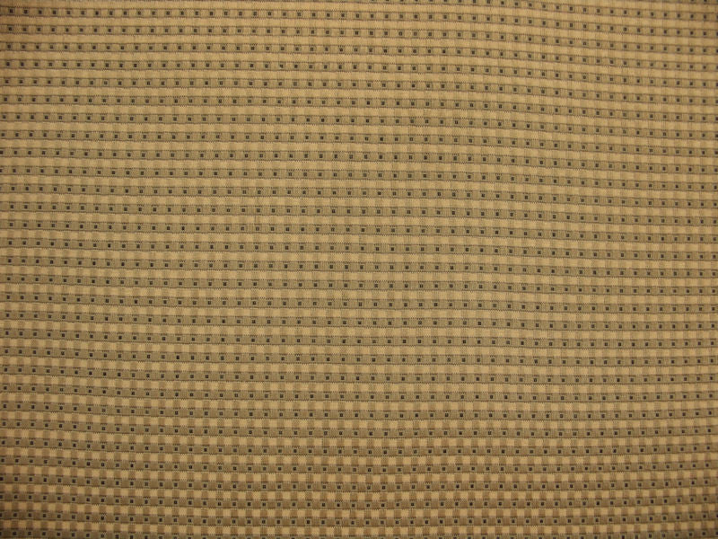 Zeny Coin Satin Check Gold Upholstery Fabric