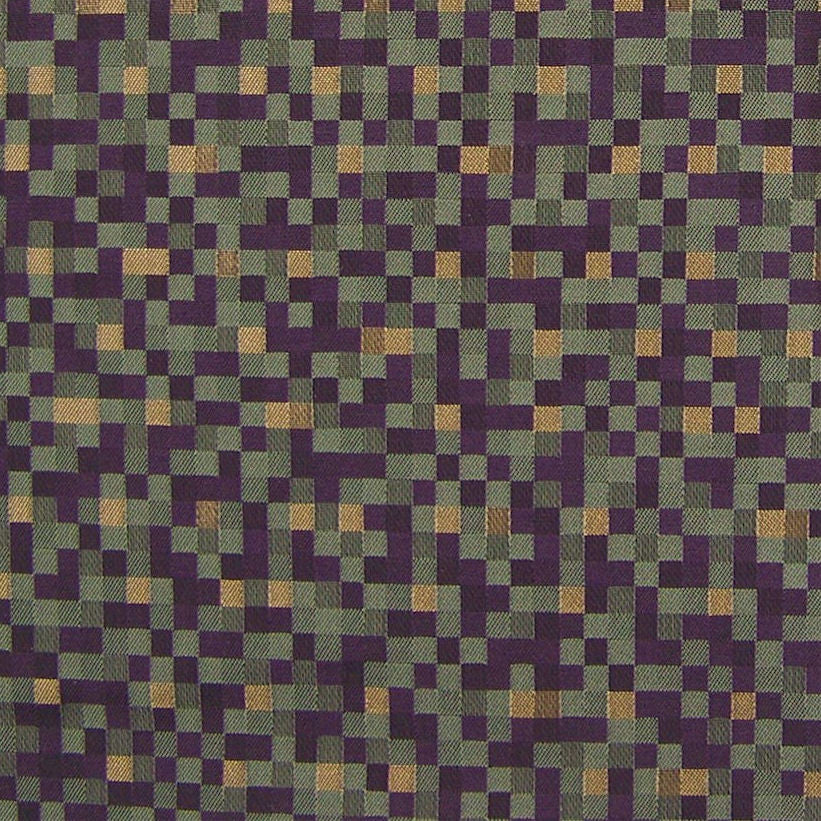 Upholstery Fabric Modern Pixel Check Zocalo Tourmaline Toto Fabrics