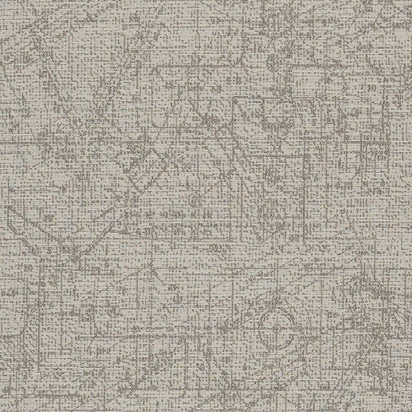 Arc-Com Urban Pebble Grid Design Ivory Upholstery Fabric