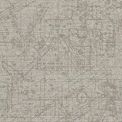 Arc-Com Urban Pebble Grid Design Ivory Upholstery Fabric