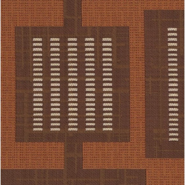 Remnant of Urban Grid Copper Upholstery Fabric