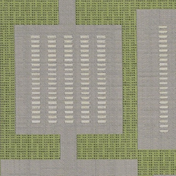 Designtex Fabrics Upholstery Fabric Remnant Urban Grid Silver Green
