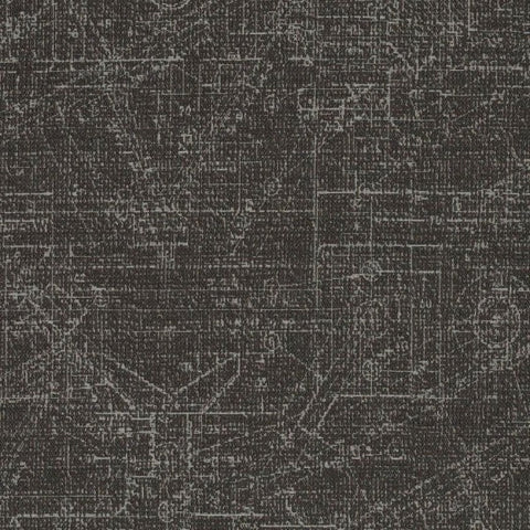 Remnant of Arc-Com Urban Charcoal Upholstery Fabric