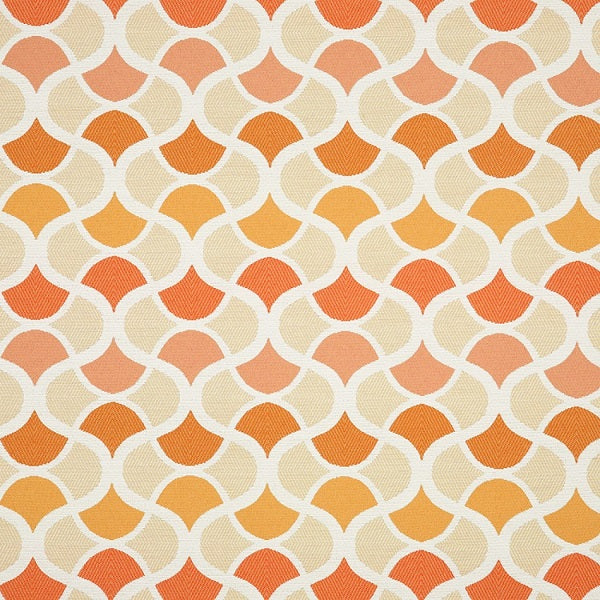 Sunbrella Veranda Peony Orange Outdoor Upholstery Fabric