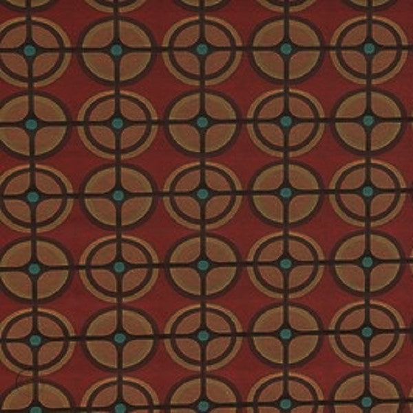 Vibe Arc-Com Flame Red Upholstery Fabric