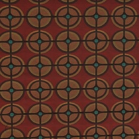 Vibe Arc-Com Flame Red Upholstery Fabric