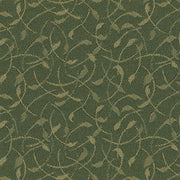 Remnant of Guilford of Maine Whirl Spinach Green Upholstery Fabric