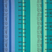 Momentum Why Why Why Blue Upholstery Fabric