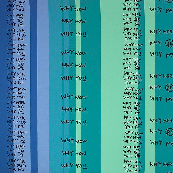 Momentum Why Why Why Blue Upholstery Fabric