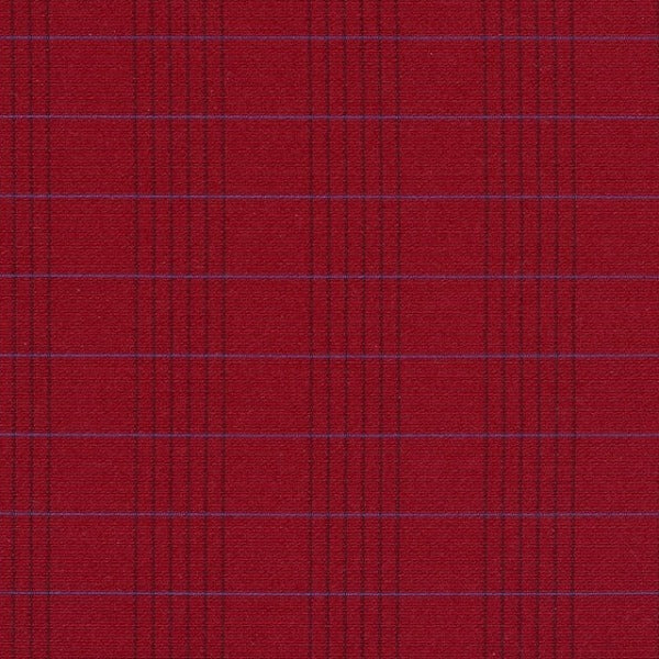 Remnant of Designtex Windowpane Crypton Campari Upholstery Fabric