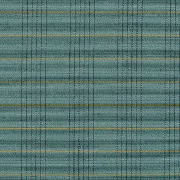 Designtex Fabrics Upholstery Fabric Remnant Windowpane Turquoise