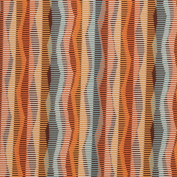 おすすめネット Arc-Com Fabric Upholstery Red Striped Wavy Sunset Line Zip 画材
