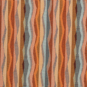 Arc-Com Zip Line Sunset Wavy Striped Red Upholstery Fabric