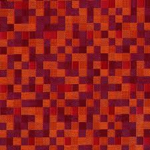 Designtex Fabrics Upholstery Fabric Modern Pixel Check Zocalo Vermillion